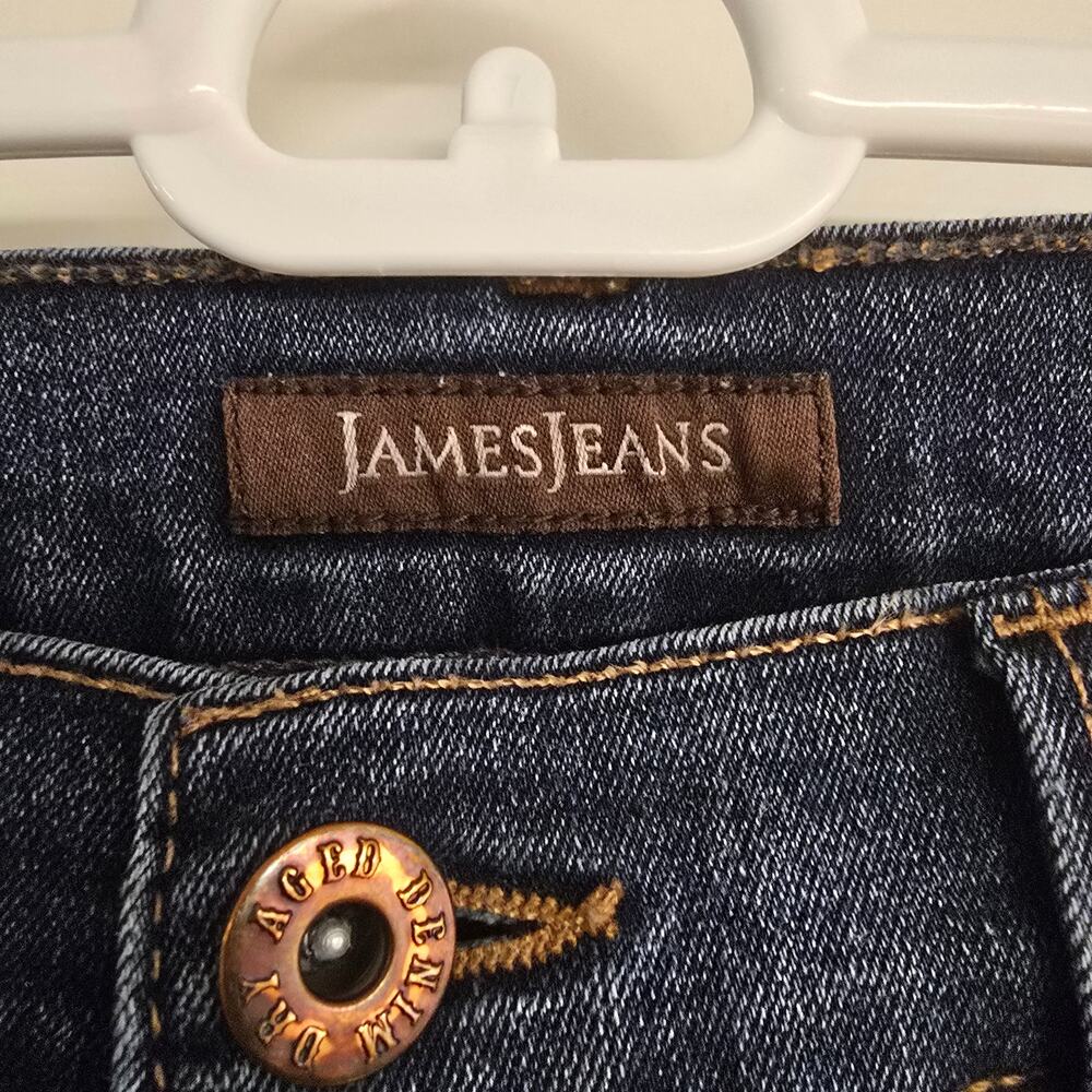 Women's James Jeans "Twiggy" Darkwash Denim Skinny Jeans | Size 30 - Picture 7 of 9